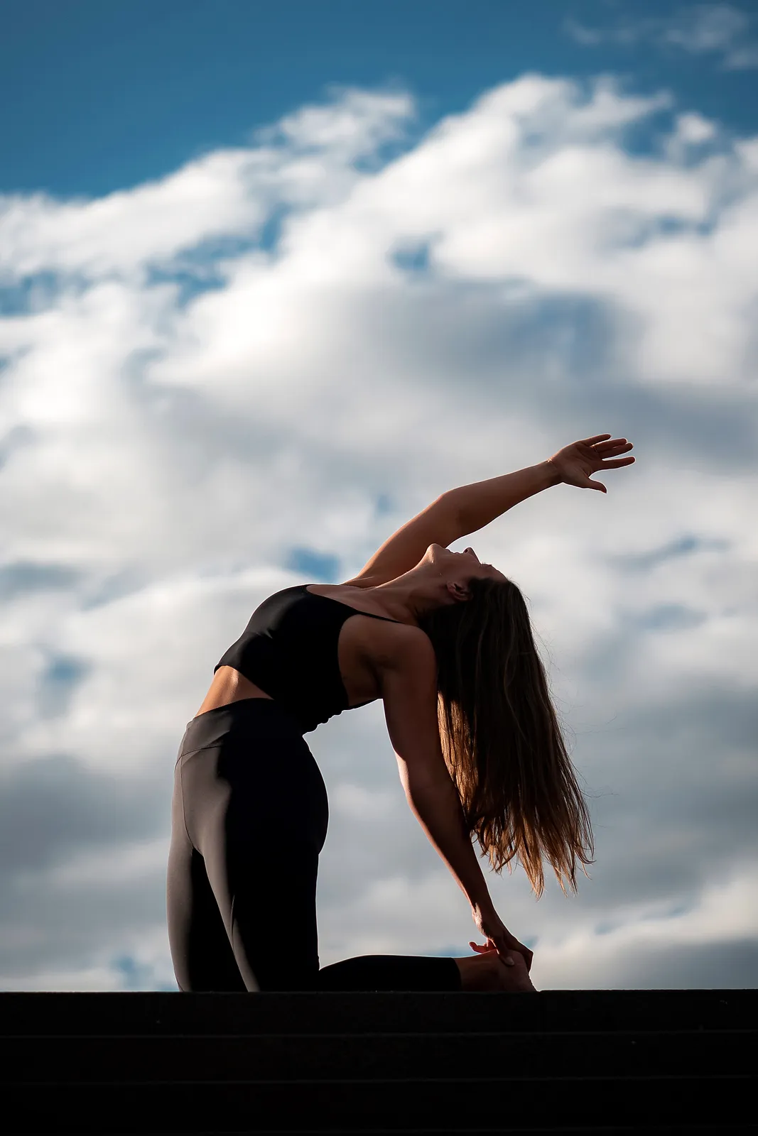 Urbanes Yoga Fotoshooting Frankfurt