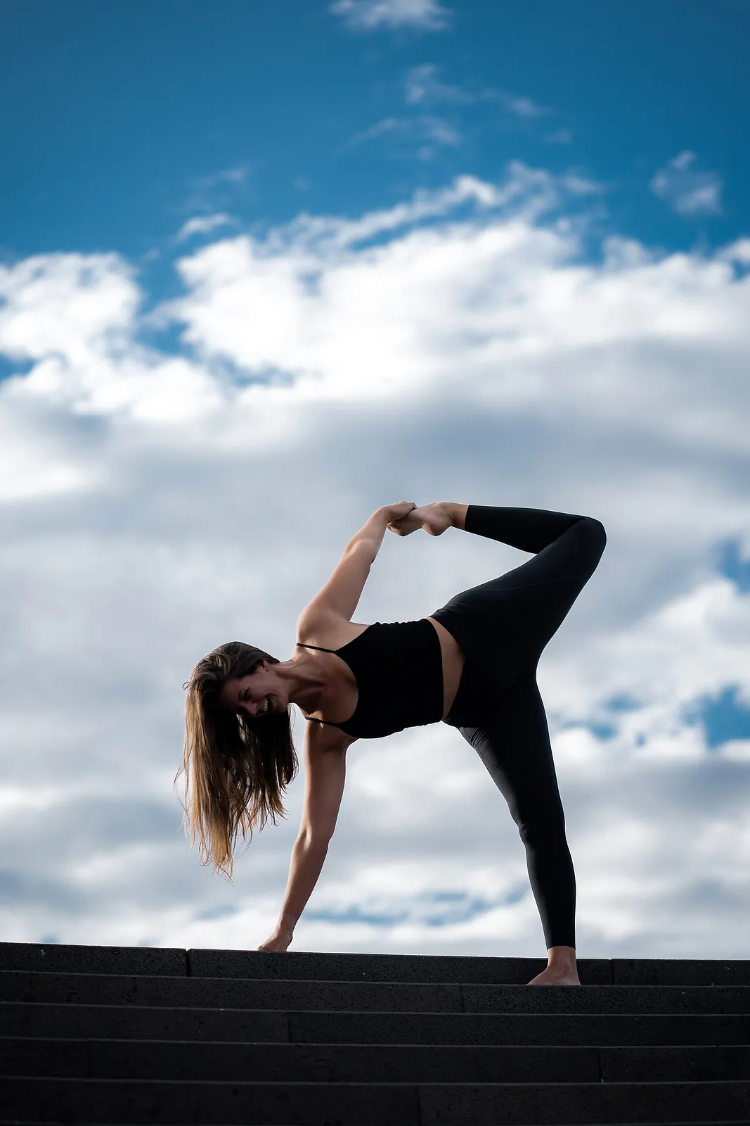 Urbanes Yoga Fotoshooting Frankfurt