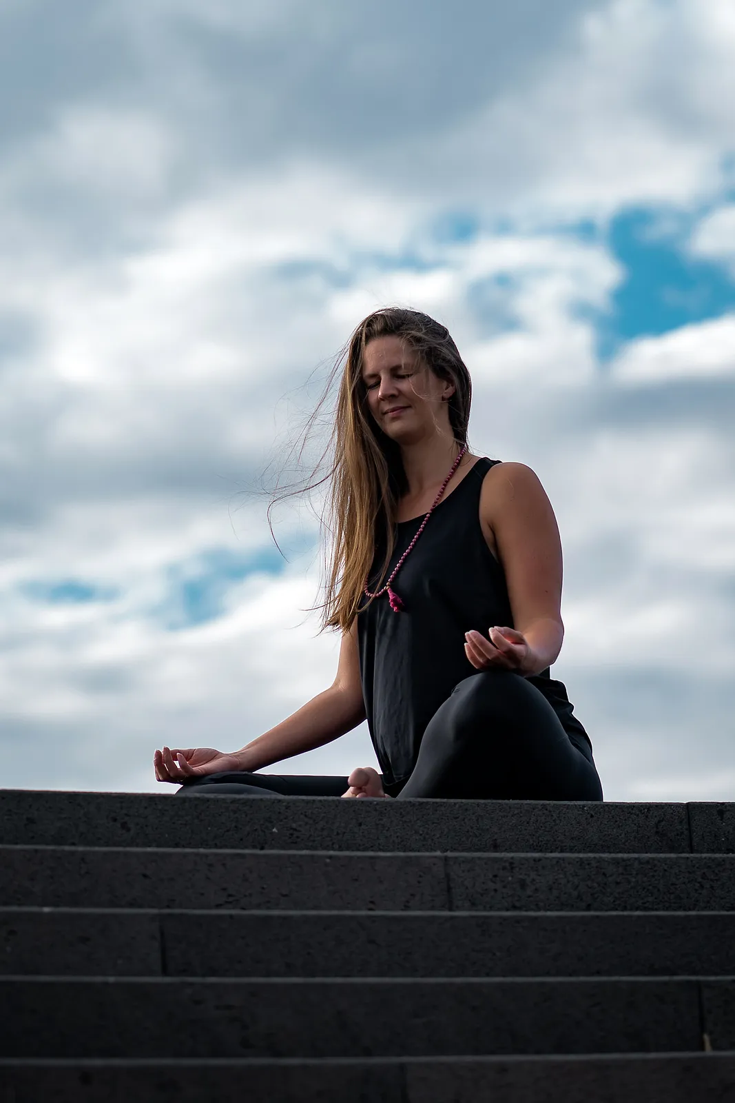 Urbanes Yoga Fotoshooting Frankfurt