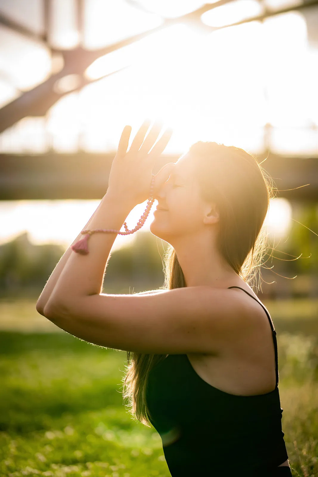 Urbanes Yoga Fotoshooting