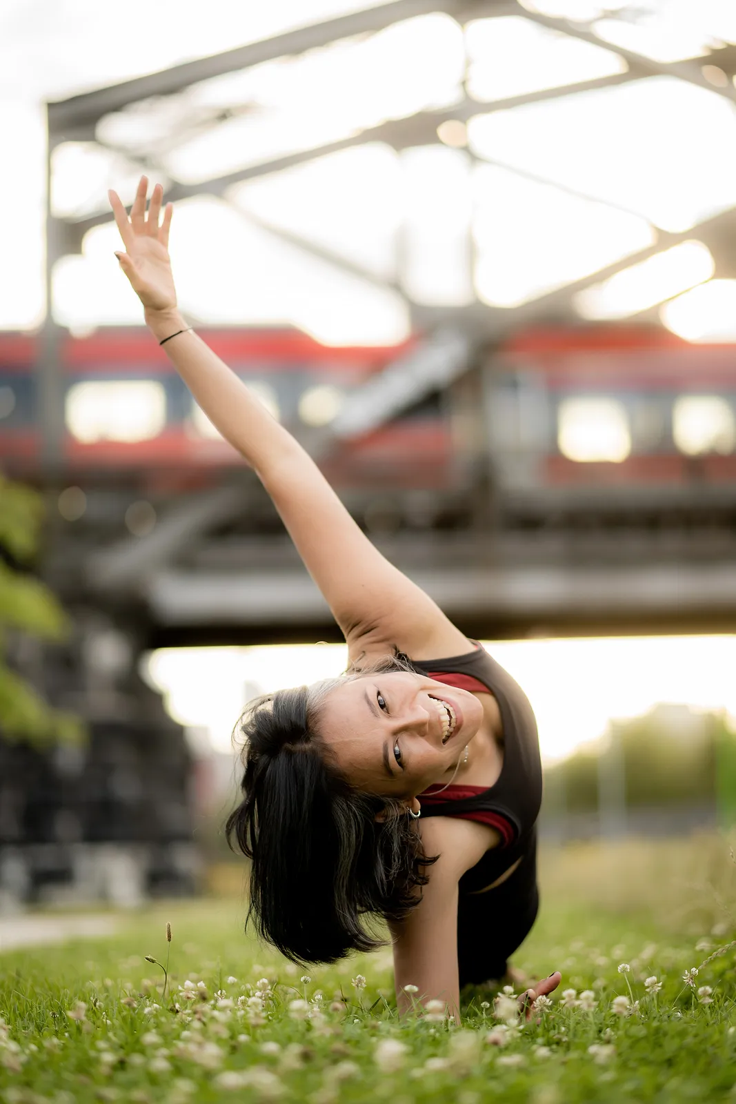 Urbanes Yoga Fotoshooting