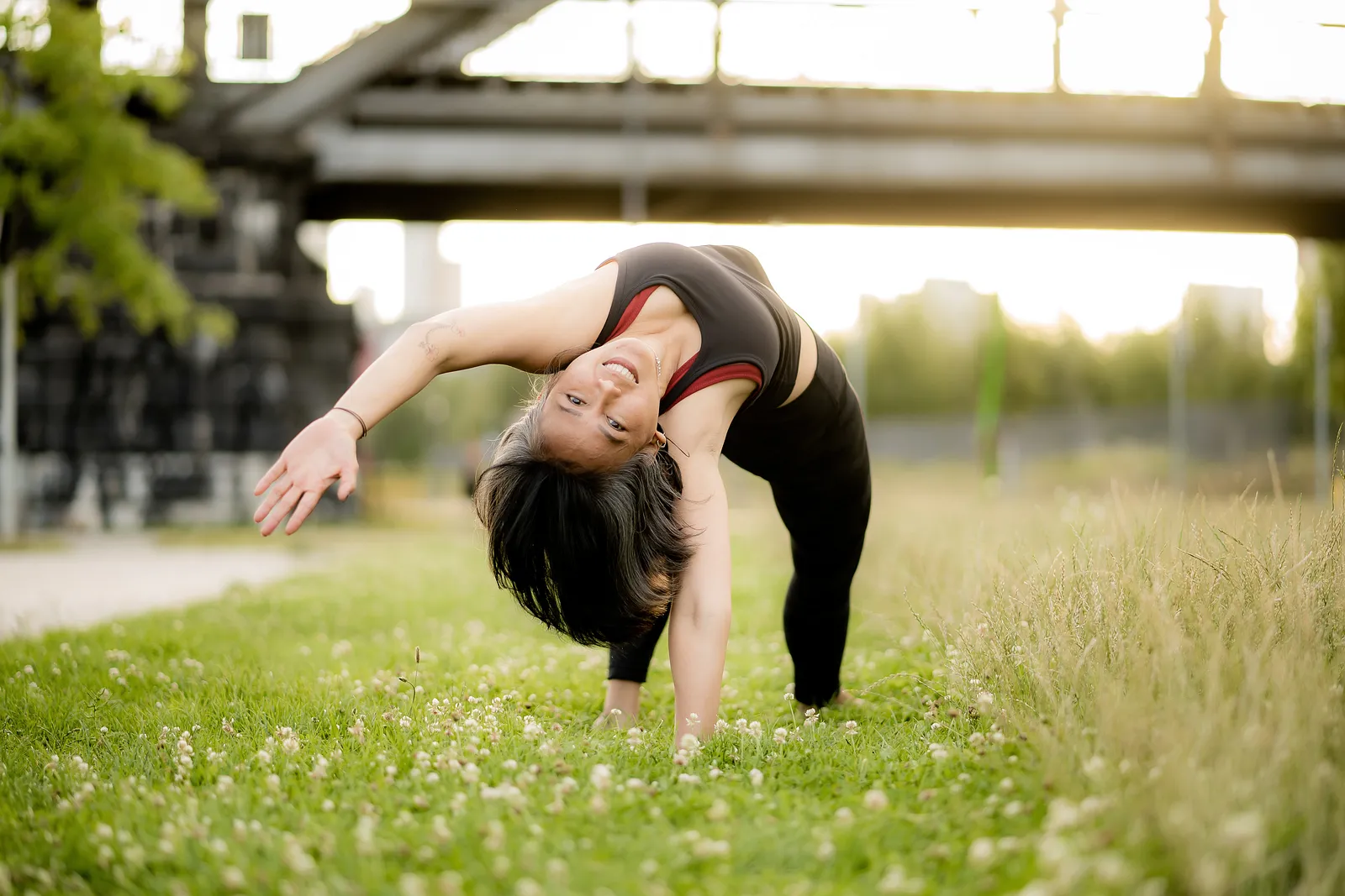 Urbanes Yoga Fotoshooting
