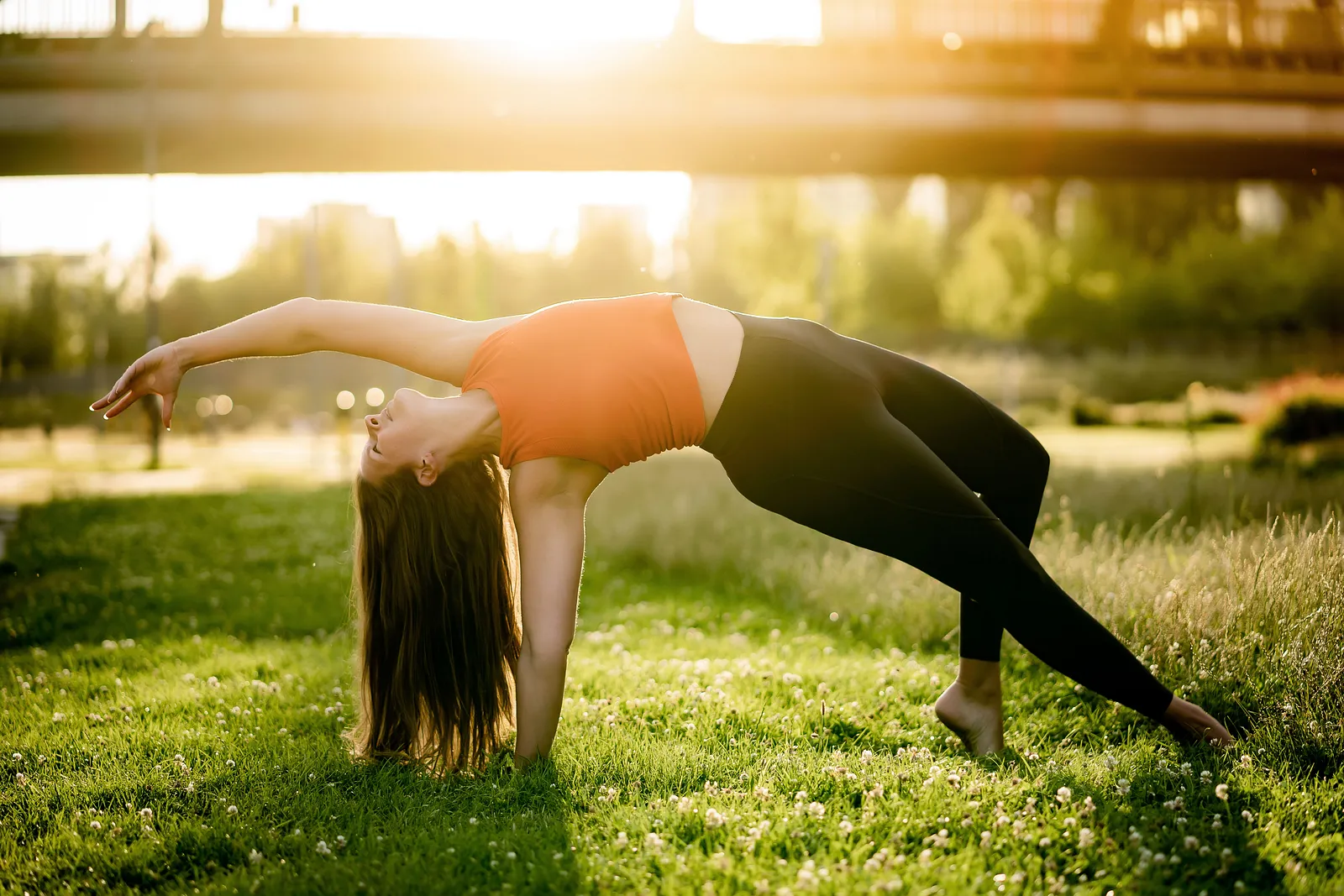Urbanes Yoga Fotoshooting
